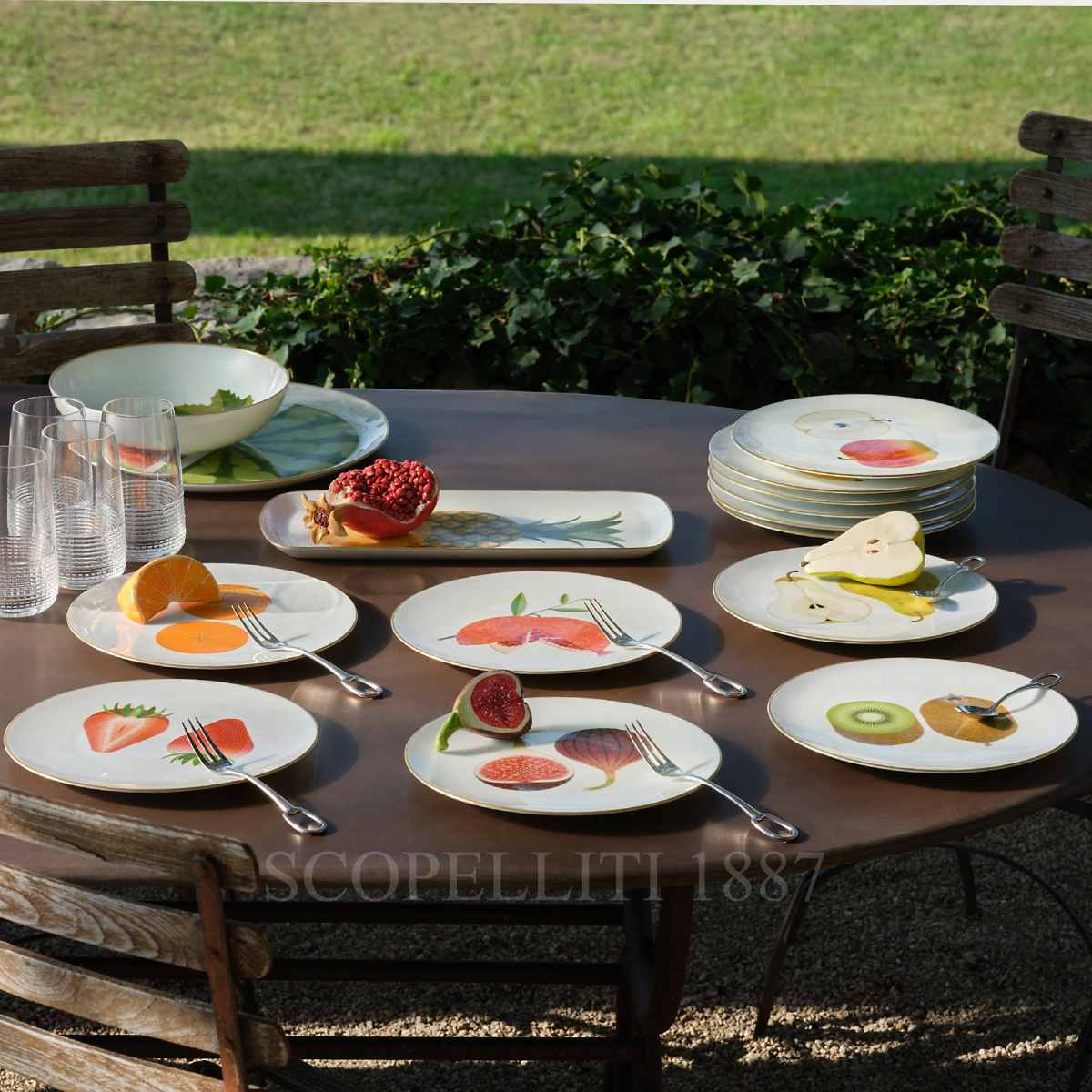 Hermes Kaorumi Dessert Plate Pomegranate 3