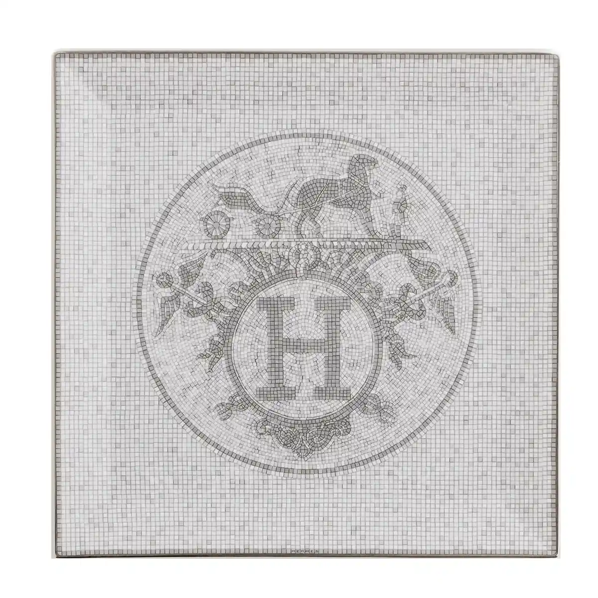 Hermès Mosaique au 24 Platinum Square Plate N°5 1