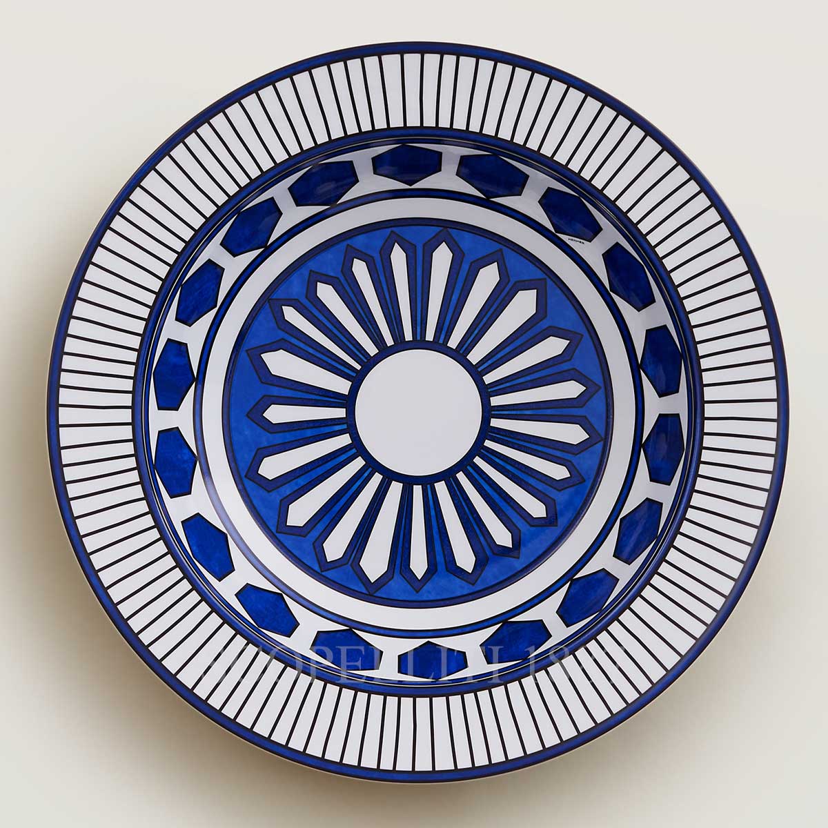 Hermès Bleus d’Ailleurs Large Deep Round Platter 1