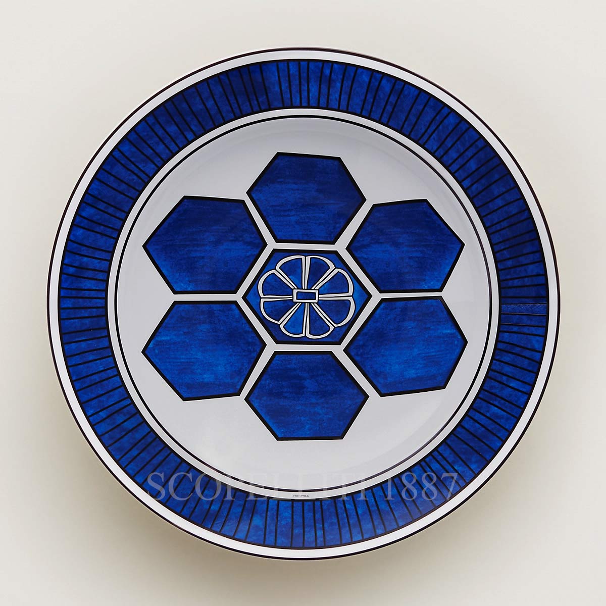 Hermes Round Deep Platter Bleus d'Ailleurs 3