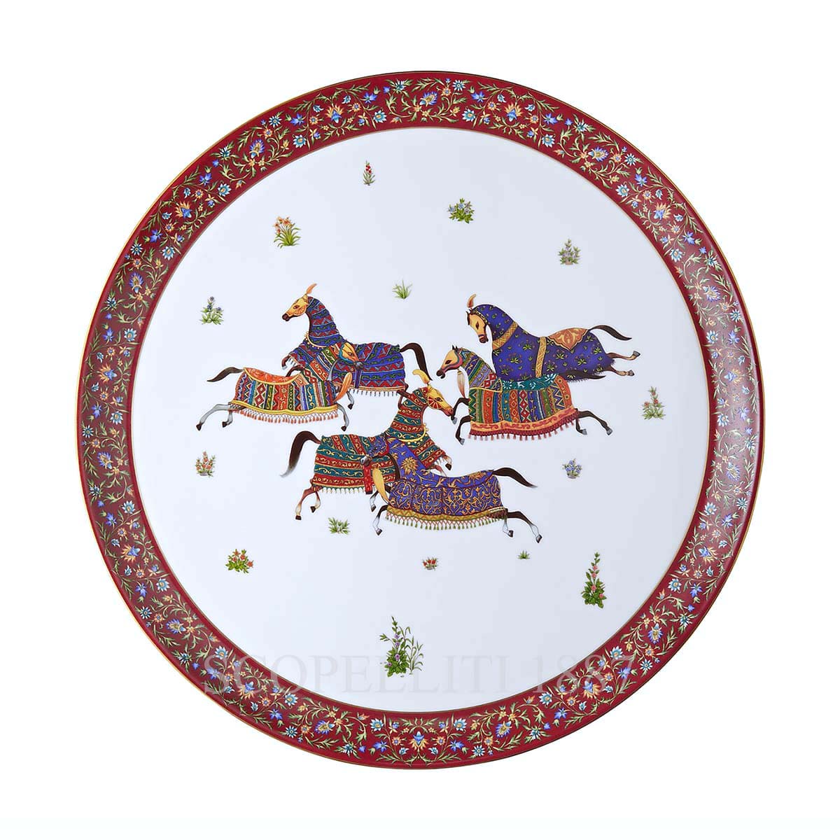 Hermes Large Round Tray n.1 Cheval d'Orient 1