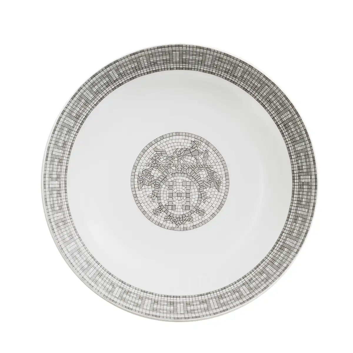 Hermès Mosaique au 24 Platinum Cereal Bowl Set of 2 1