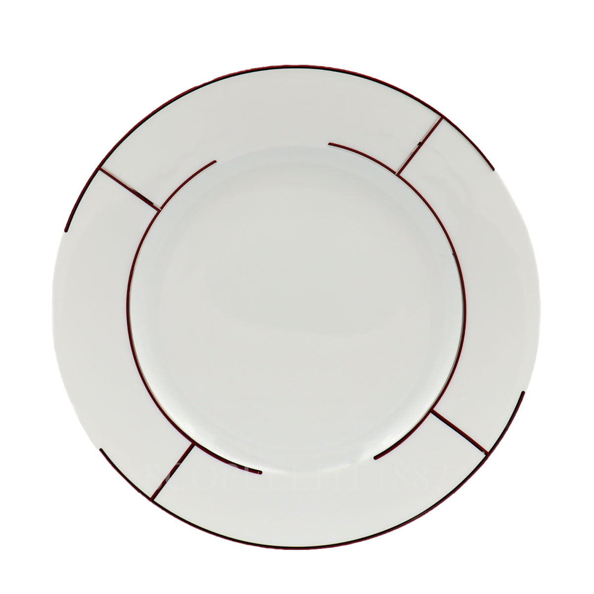 Hermes Presentation Plate Rythme Rouge 1