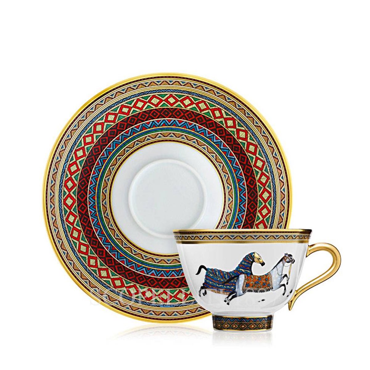 Hermes Tea Cup and Saucer n.2 Cheval d'Orient 1