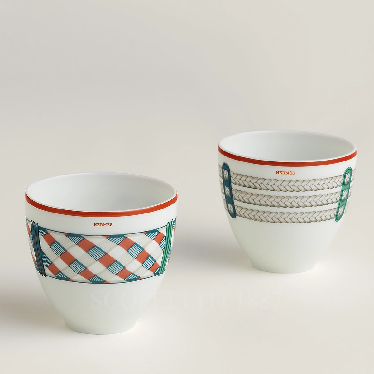 Hermes Tressages Equestres Small Tumblers Set 1