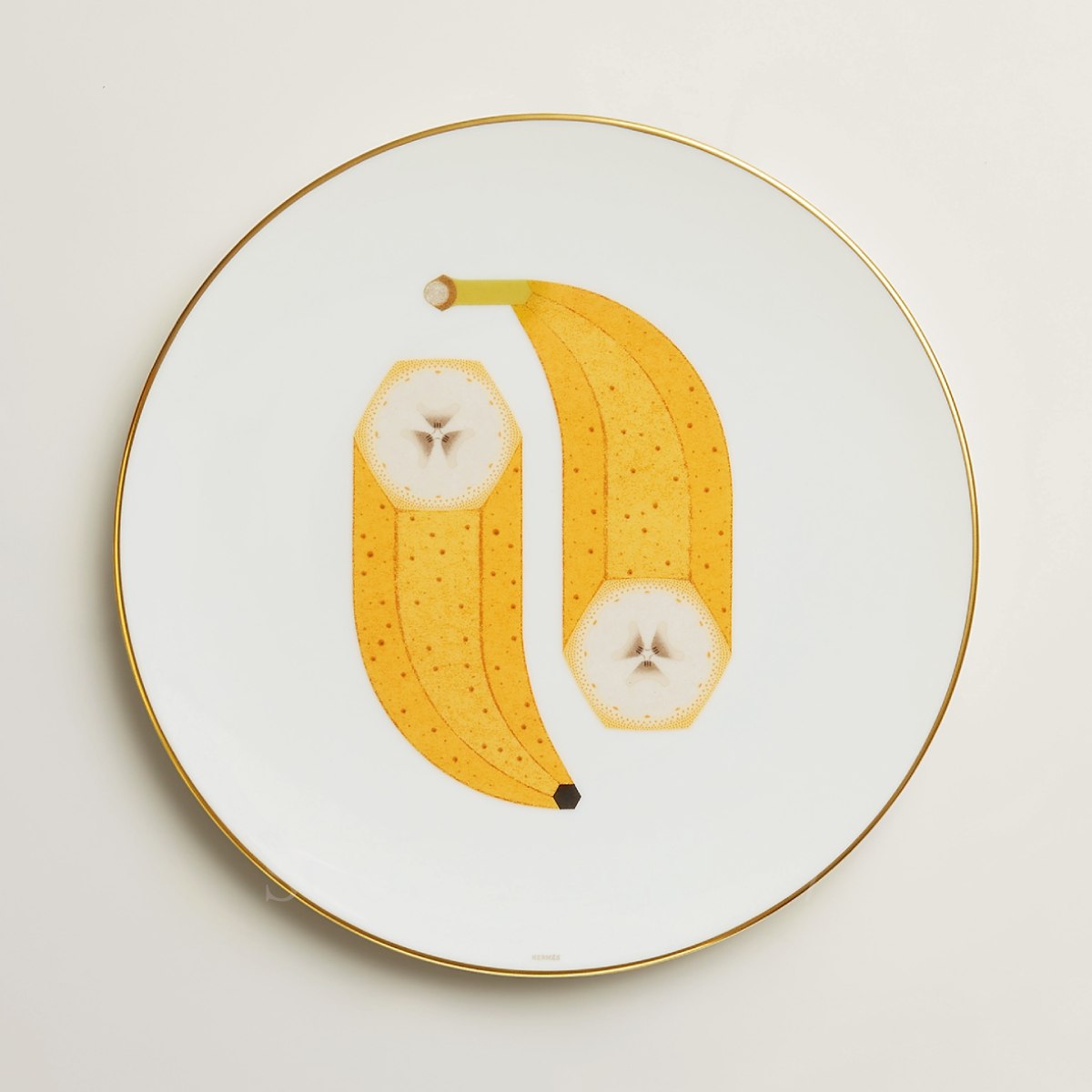 Hermes Kaorumi Dessert Plate Banana 1