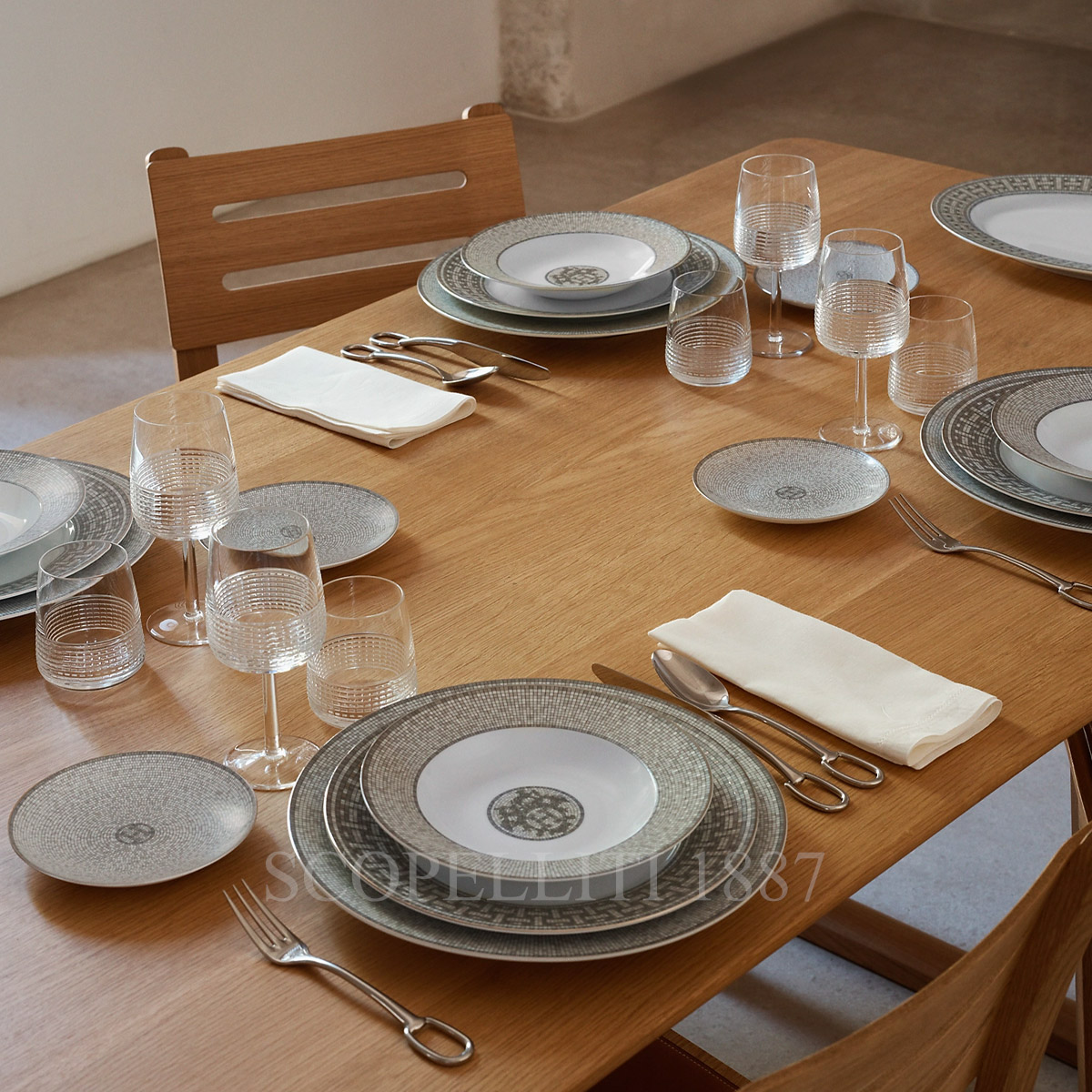 에르메스 Attelage 5-Piece Stainless Steel Flatware 006001P + 006002P + 006003P + 006012P + 006008P 2/3