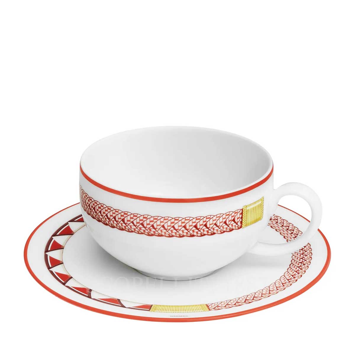 에르메스 Tea Set Tressages Equestres 057016P x 2 + 057018P 4/4
