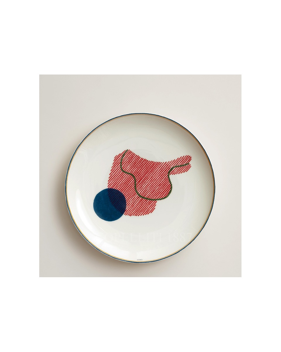 에르메스 Dessert Plate Saddle Saut 055107P