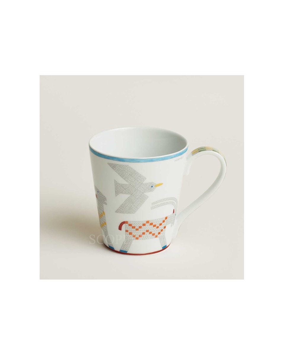 에르메스 Mug Animaux Nattes Goats P058031P