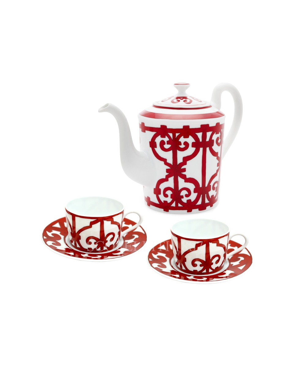 에르메스 Tea Set Balcon du Guadalquivir 011018P + 011016P
