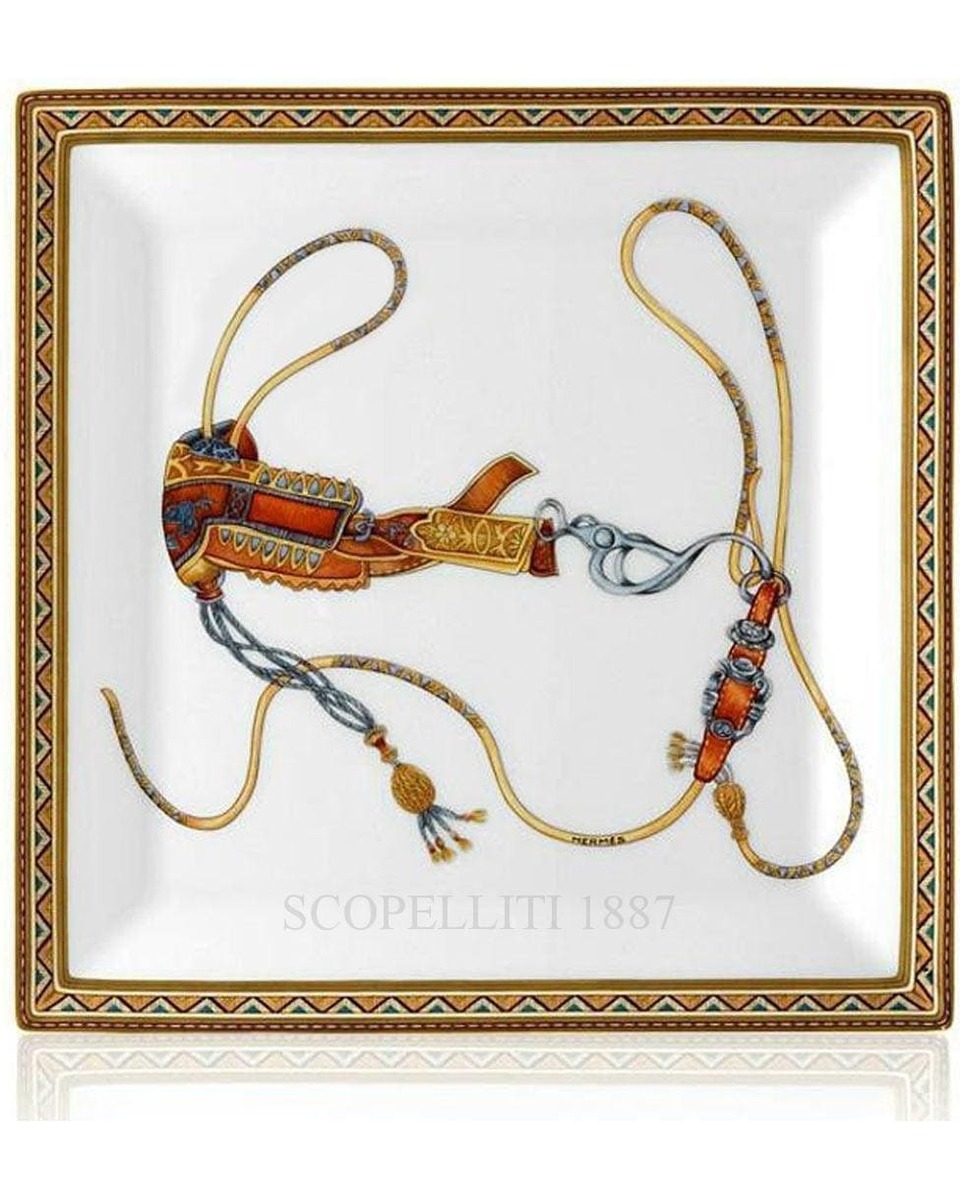에르메스 Cheval d'Orient Square Plate n.3 009843P
