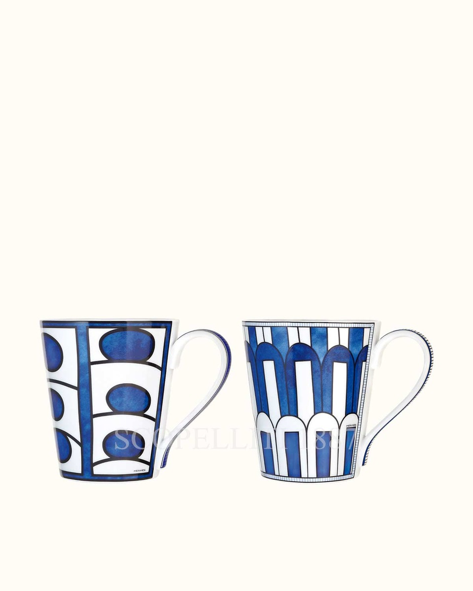 에르메스 Bleus d’Ailleurs Mugs Set of 2 030438P