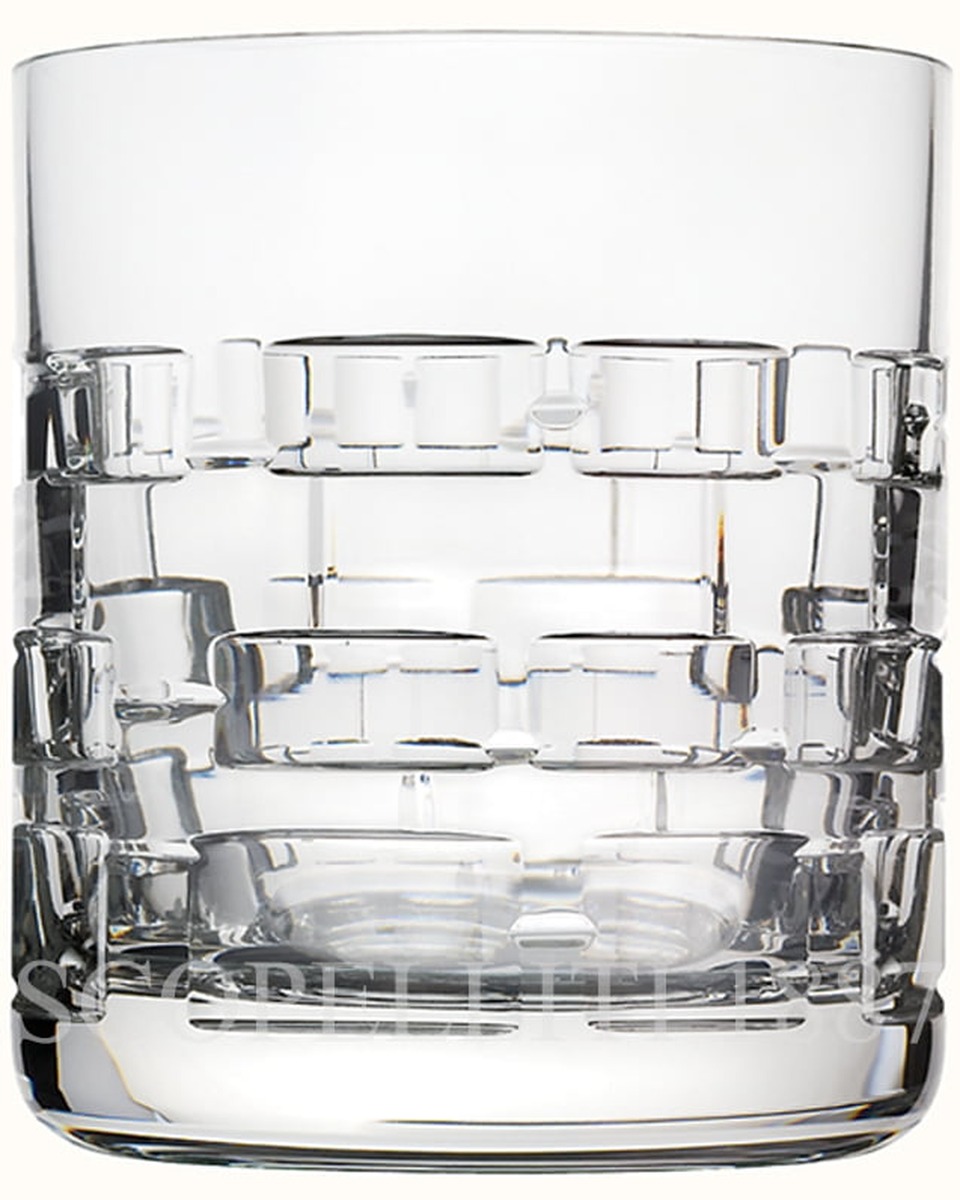 에르메스 Adage Crystal Whisky Tumbler - Set of 2 010227P