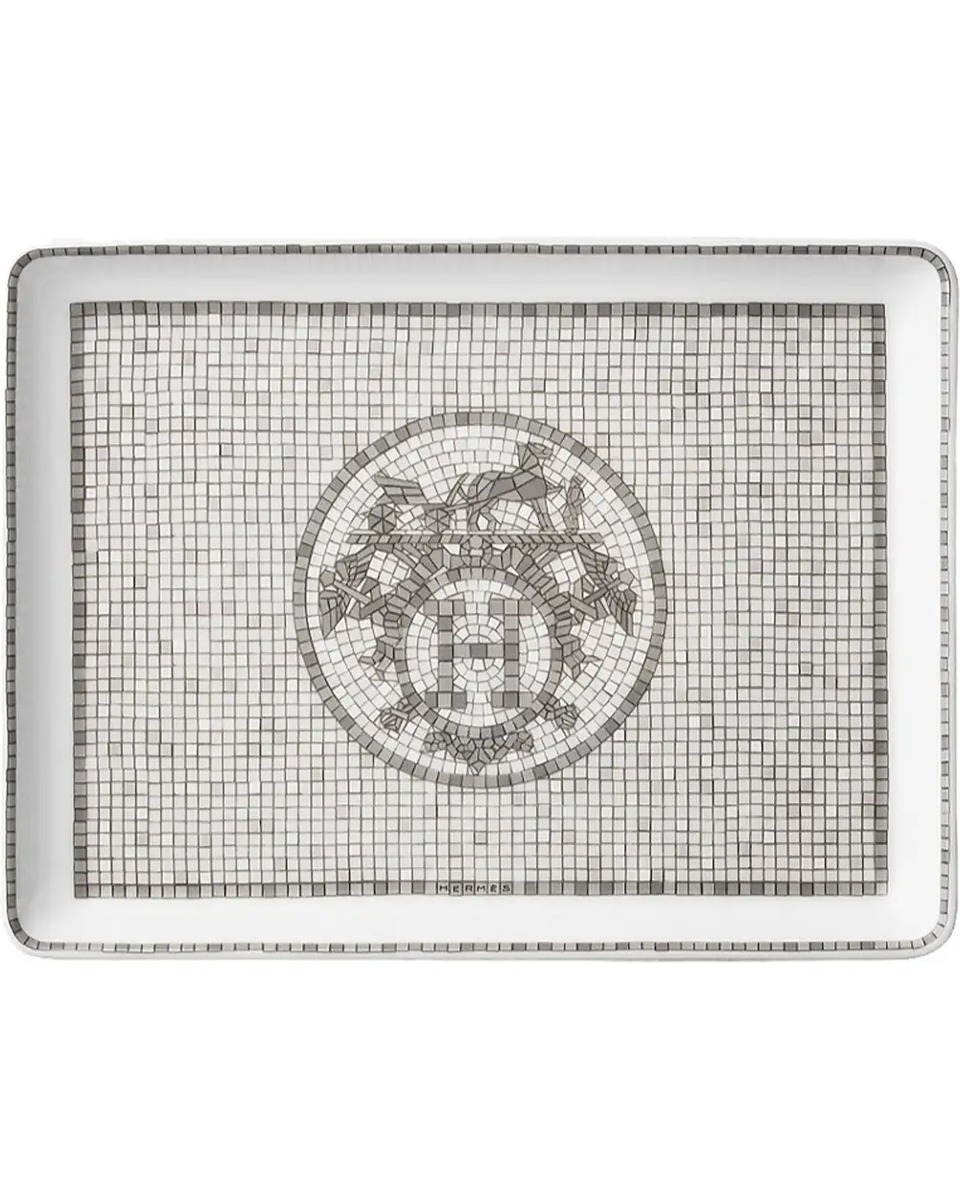 에르메스 Mosaique au 24 Platinum Sushi Plate 035089P