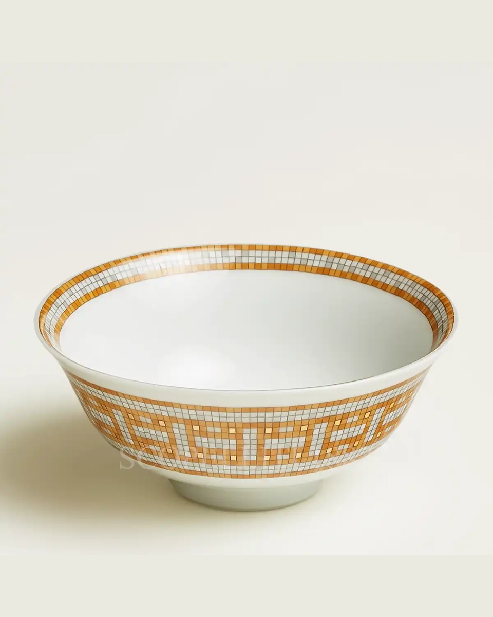 에르메스 Mosaique au 24 Soup Bowl Set of 2 026083P