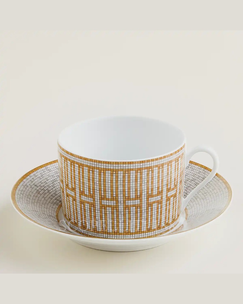 에르메스 Mosaique au 24 Breakfast Cup and Saucer Set for 2 026015P