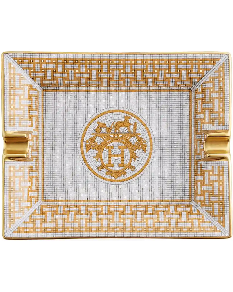 에르메스 Mosaique au 24 Gold Ashtray 026096P