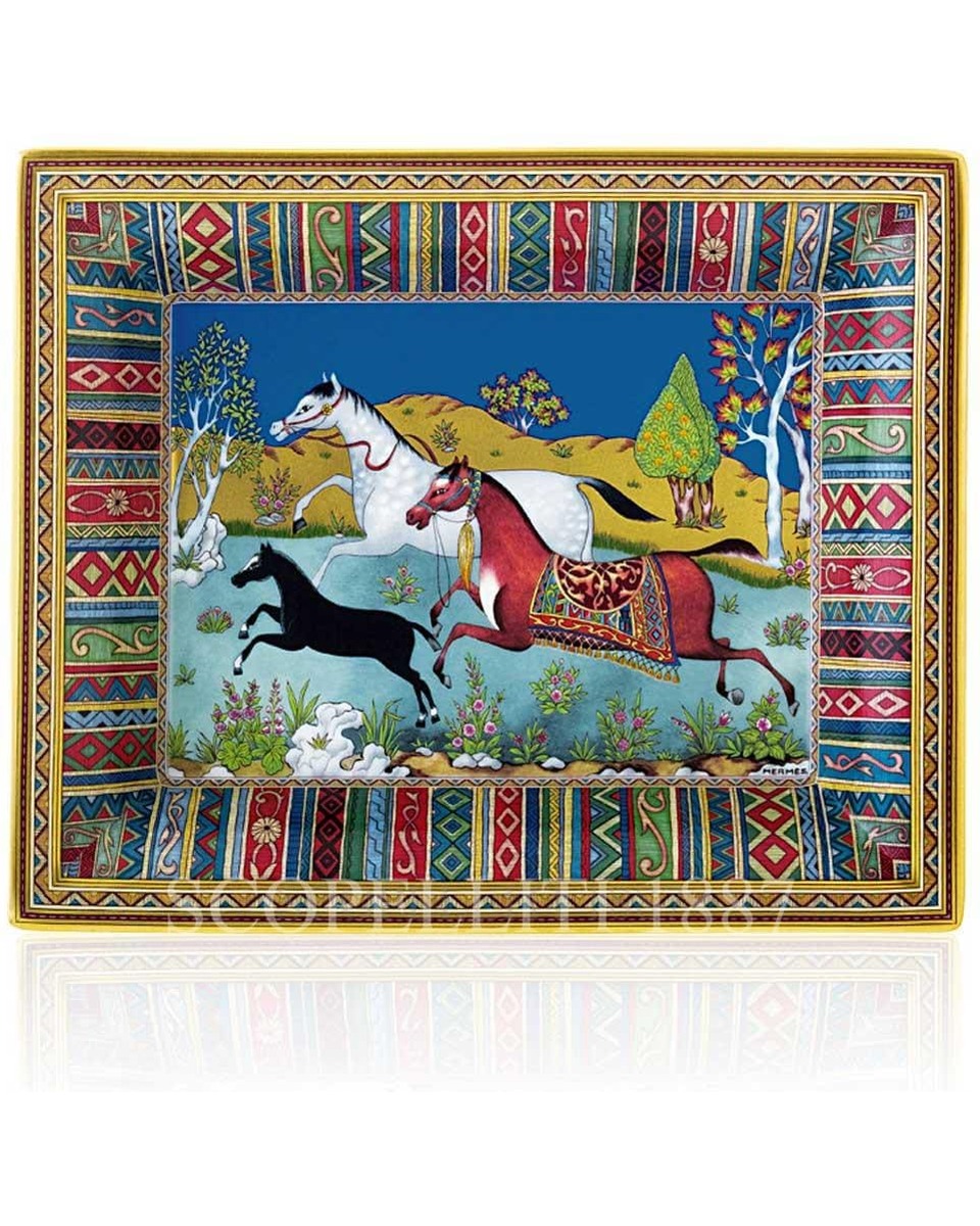 에르메스 Valet Tray Cheval d'Orient 009890P