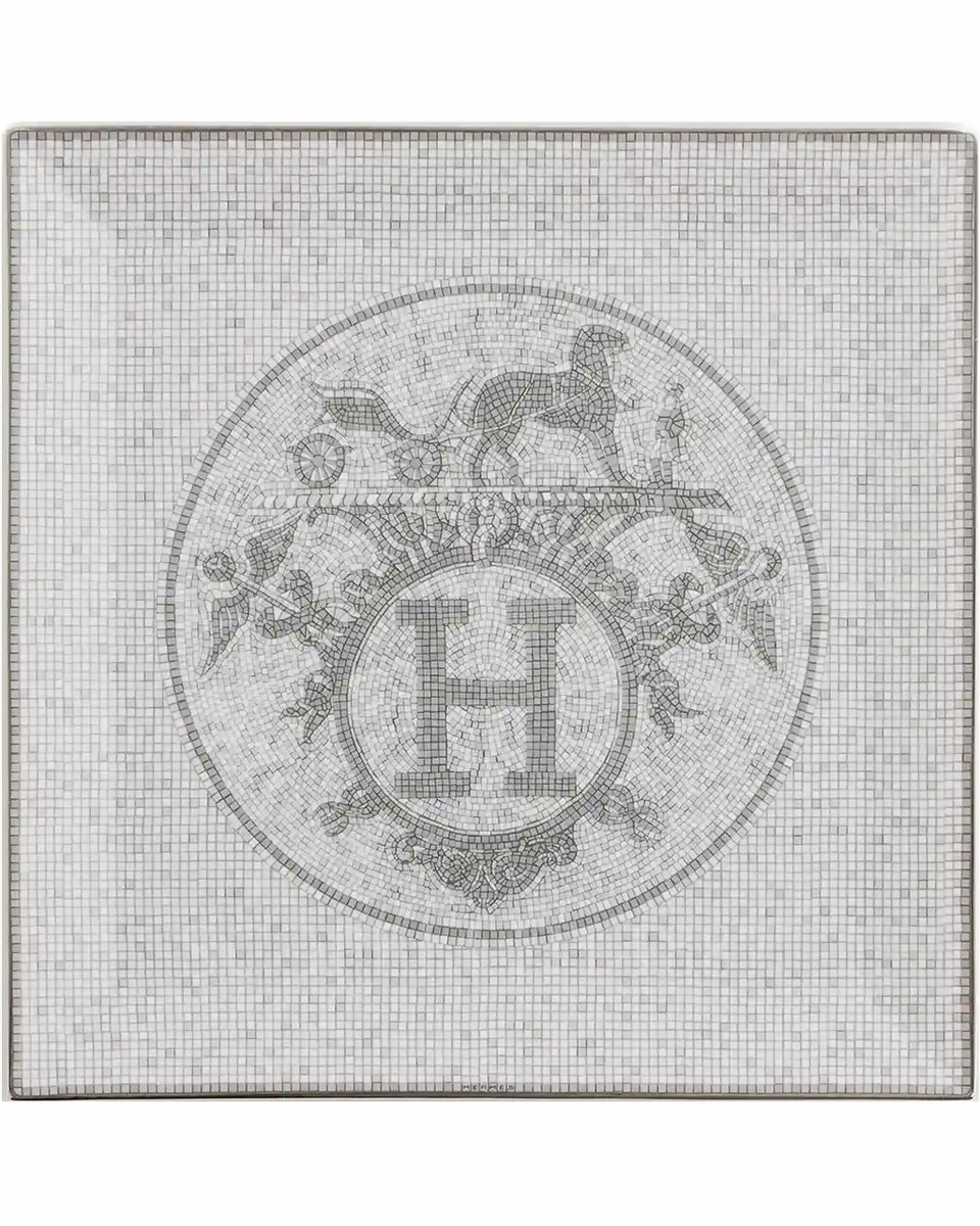 에르메스 Mosaique au 24 Platinum Square Plate N°5 035045P 1/1