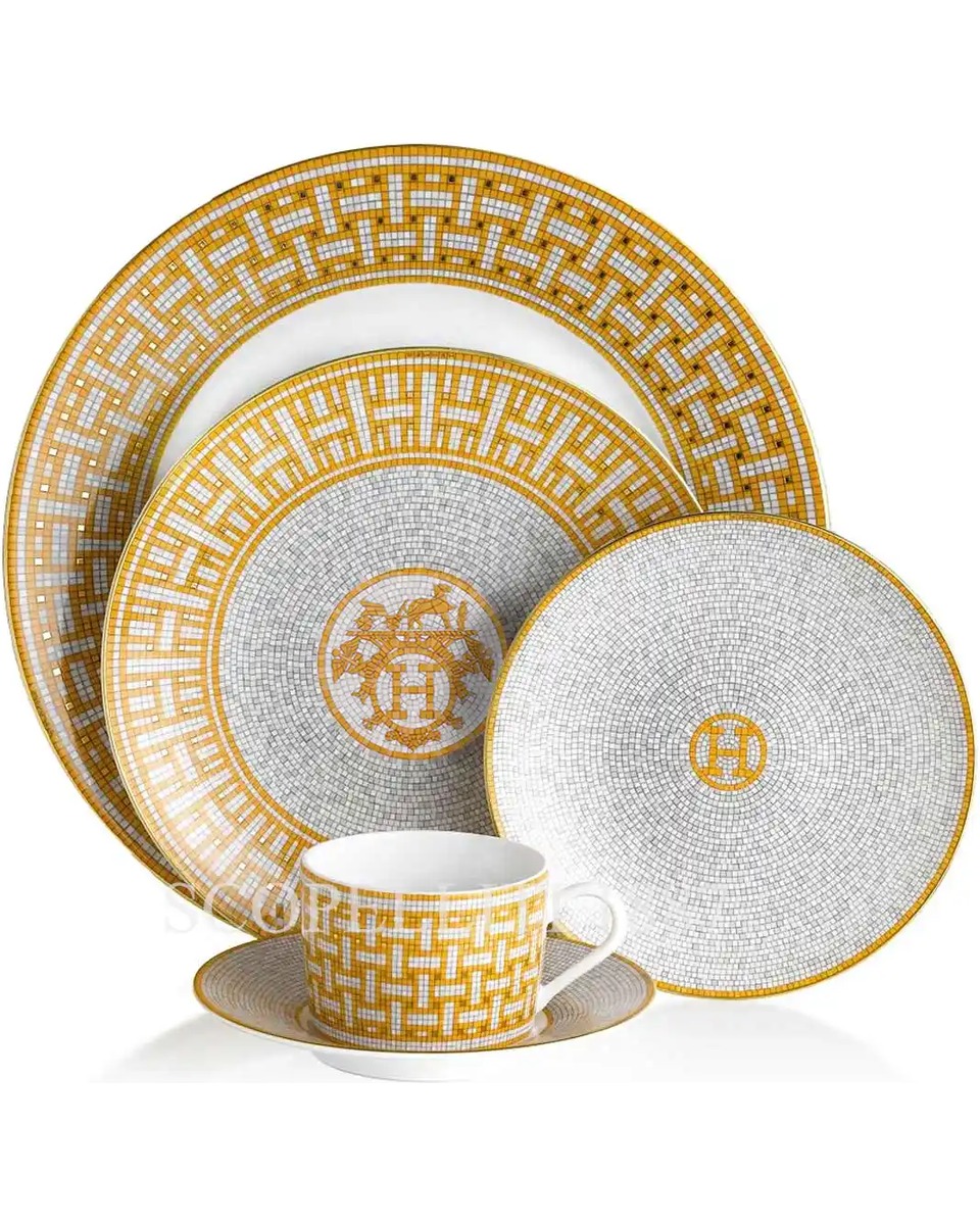 에르메스 Mosaique au 24 5-Piece Place Setting 026001P + 026007P + 026012P + 026016P