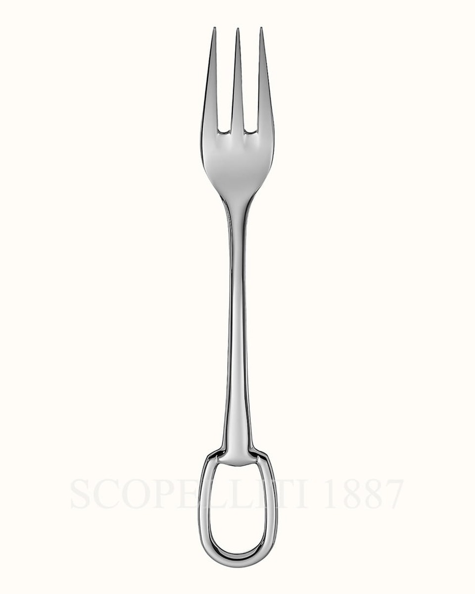 에르메스 Dessert Fork Attelage Steel 006008P