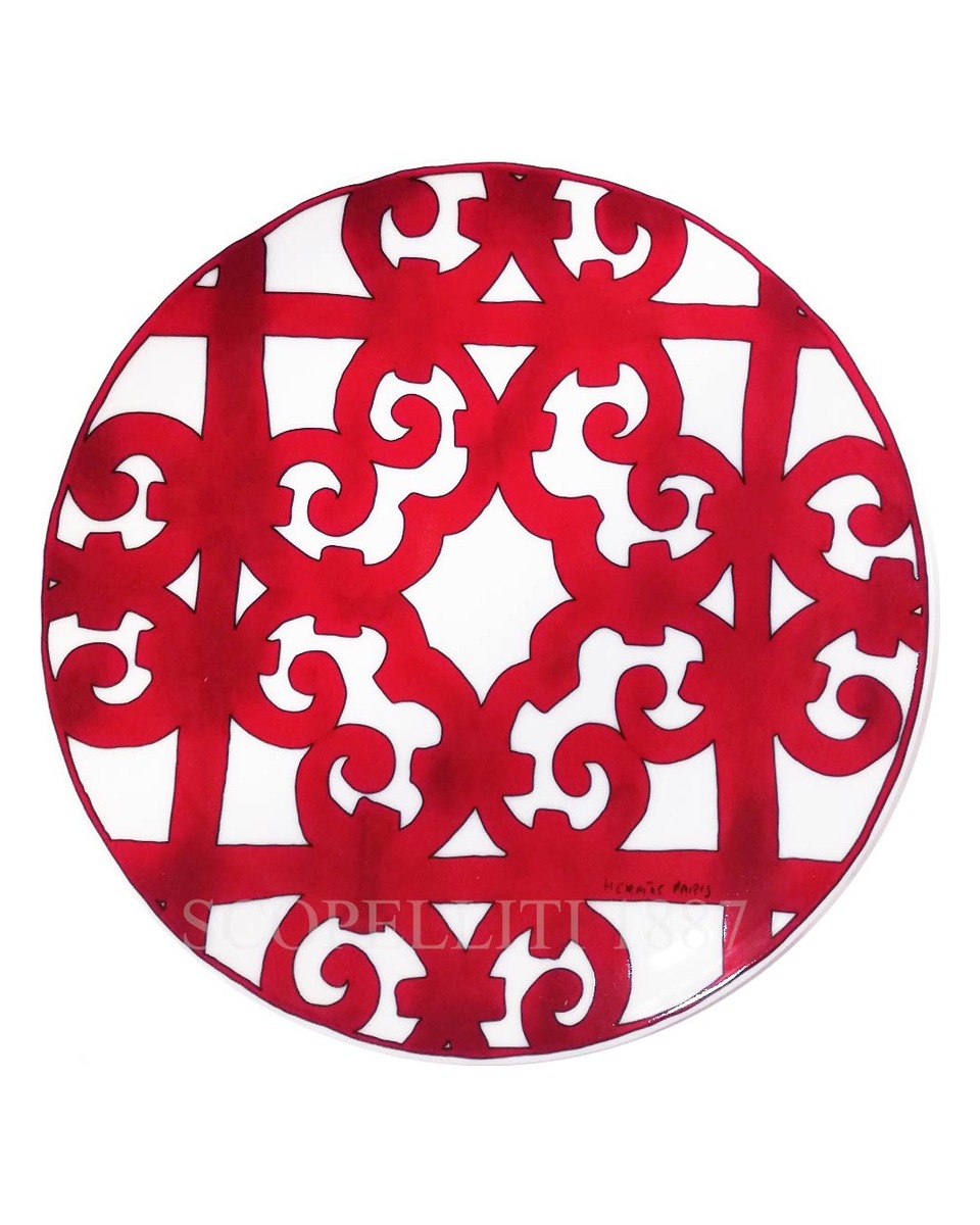 에르메스 Balcon du Guadalquivir Dessert Plate 011007P 1/2