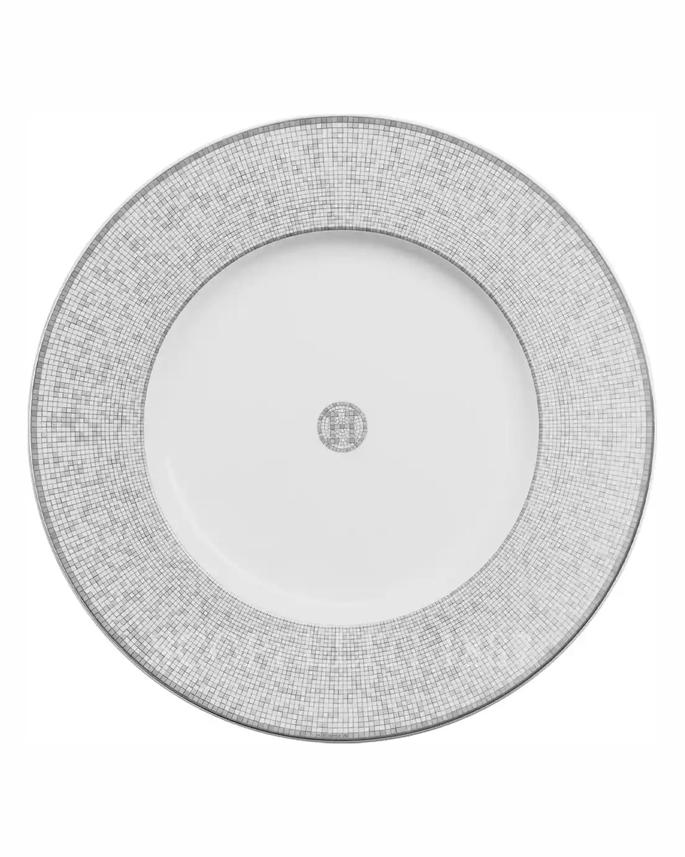 에르메스 Mosaique au 24 Platinum Presentation Plate 035063P