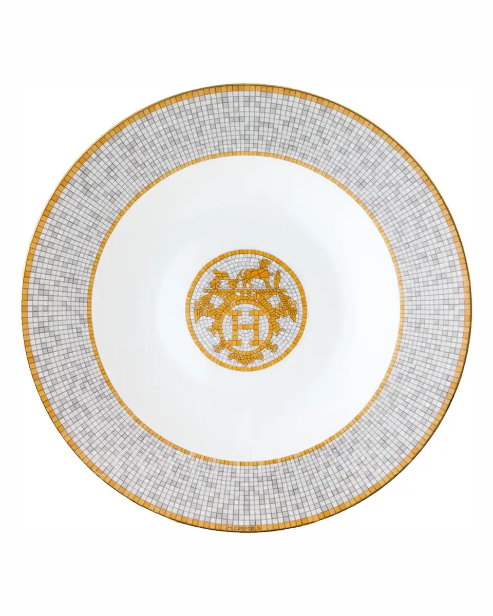 에르메스 Mosaique au 24 Soup Plate 026013P