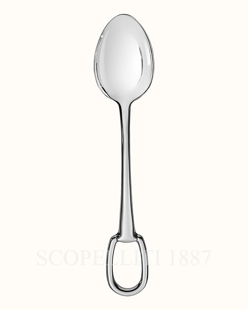 에르메스 Dessert Spoon Attelage Steel 006007P