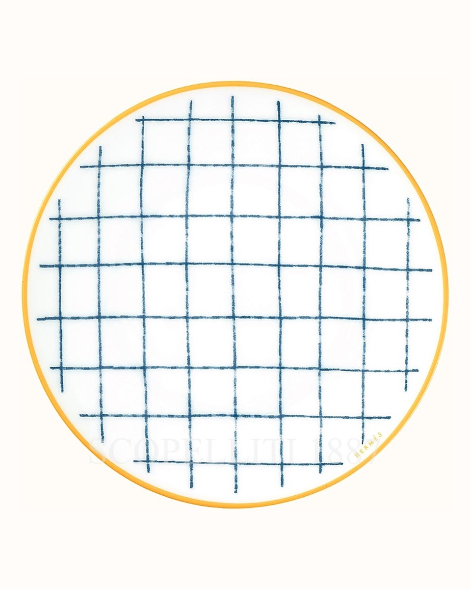 에르메스 A Walk in the Garden Bread and Butter Plate Blue 043012P