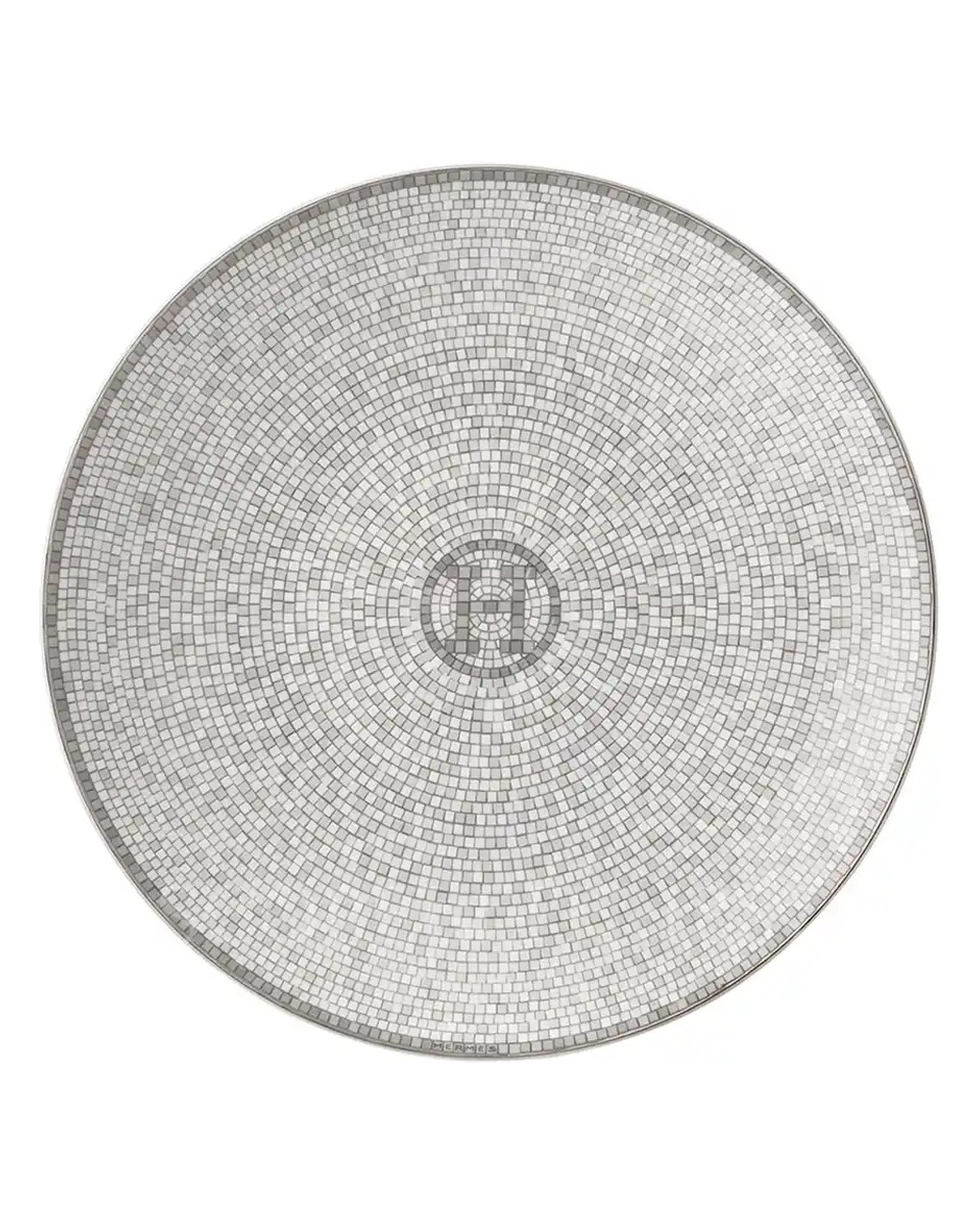 에르메스 Mosaique au 24 Platinum Bread and Butter Plate 035012P