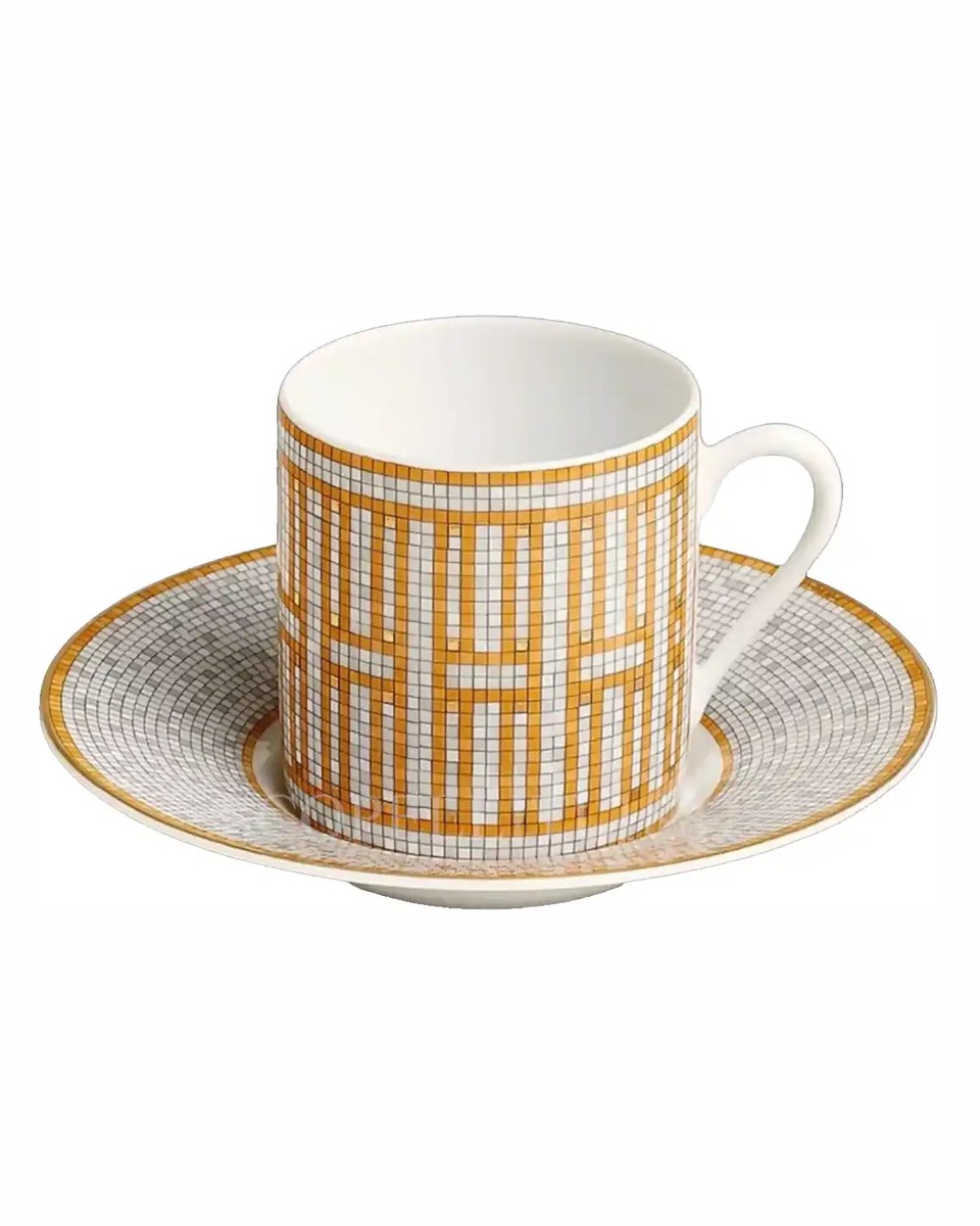 에르메스 Mosaique au 24 Coffee Cup and Saucer Set for 2 026017P