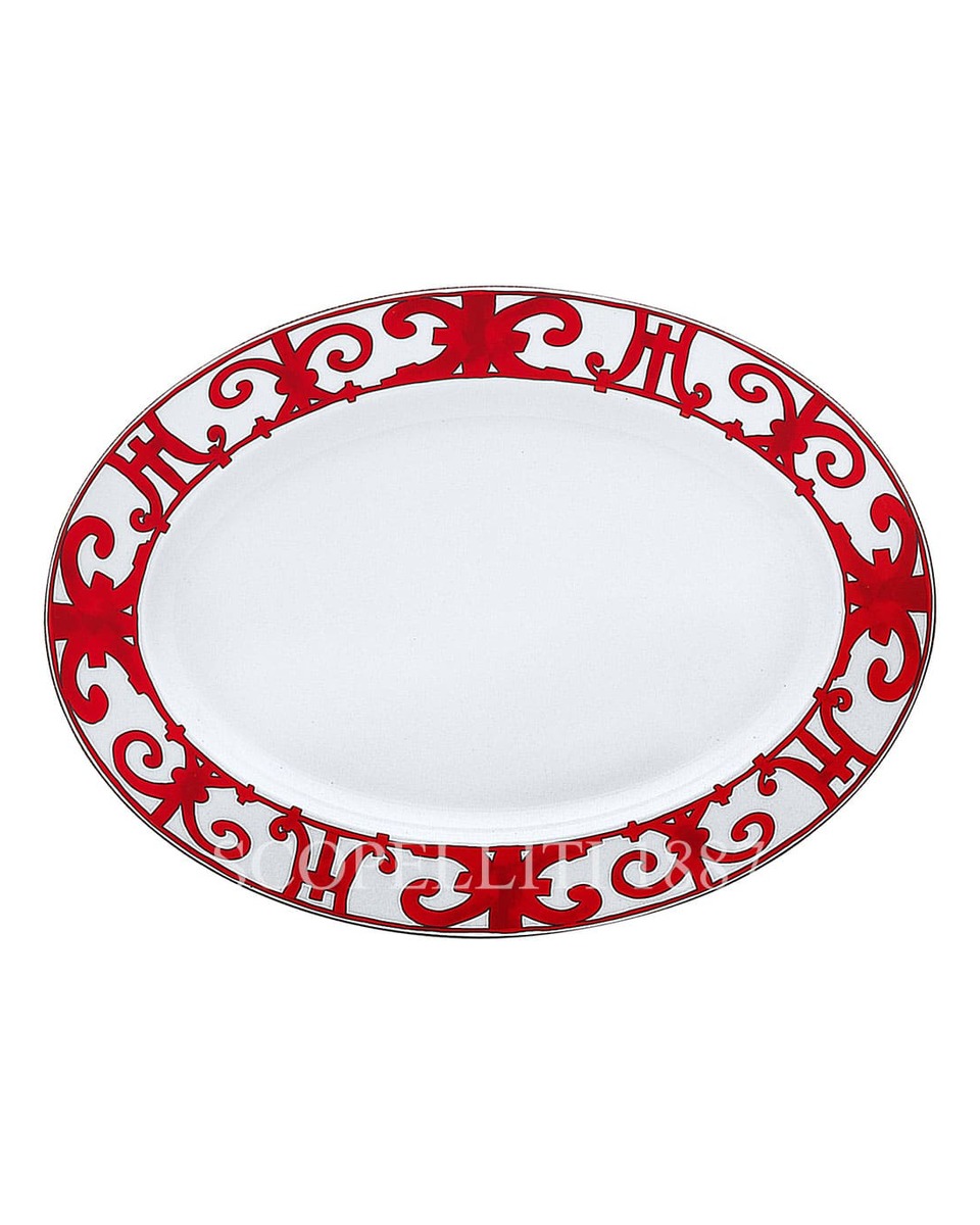 에르메스 Balcon du Guadalquivir Small Oval Platter 011027P