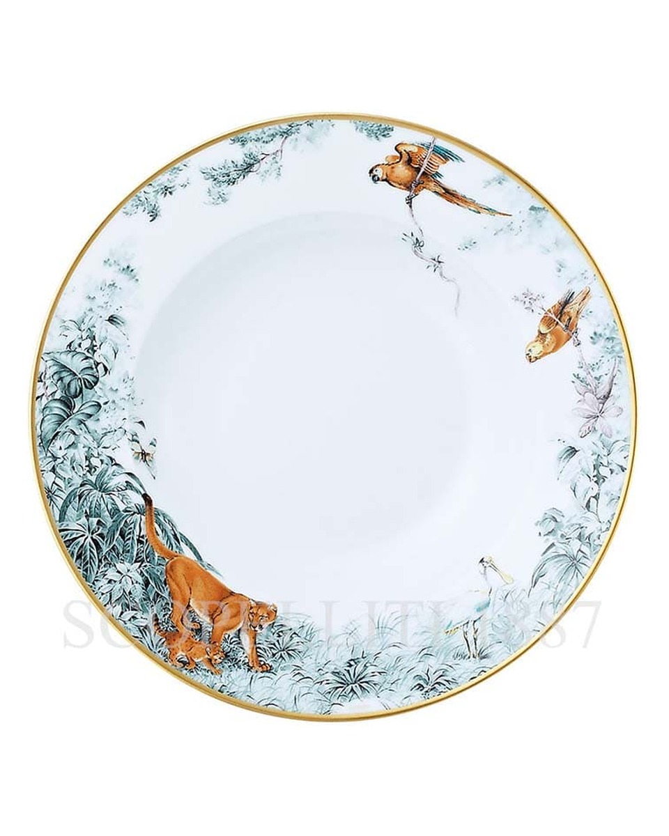 에르메스 Carnets d'Equateur Soup Plate 038113P
