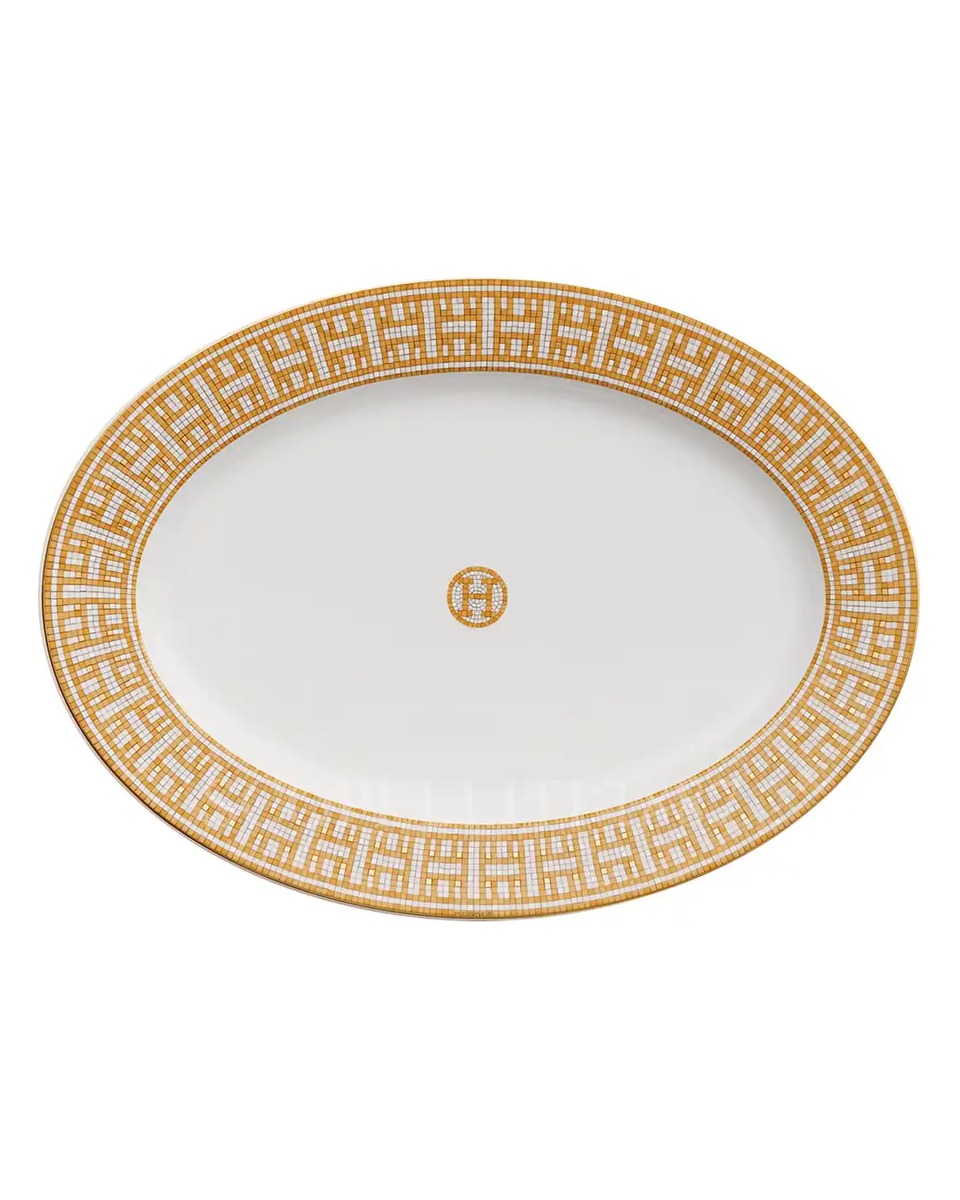 에르메스 Mosaique au 24 Small Oval Platter 026027P