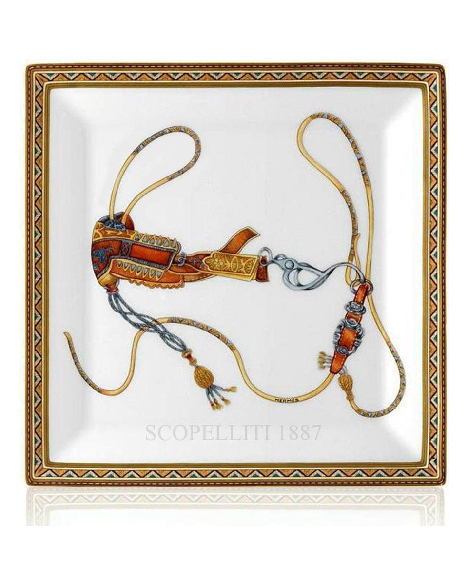 에르메스 Cheval d'Orient Square Plate n.3 009843P