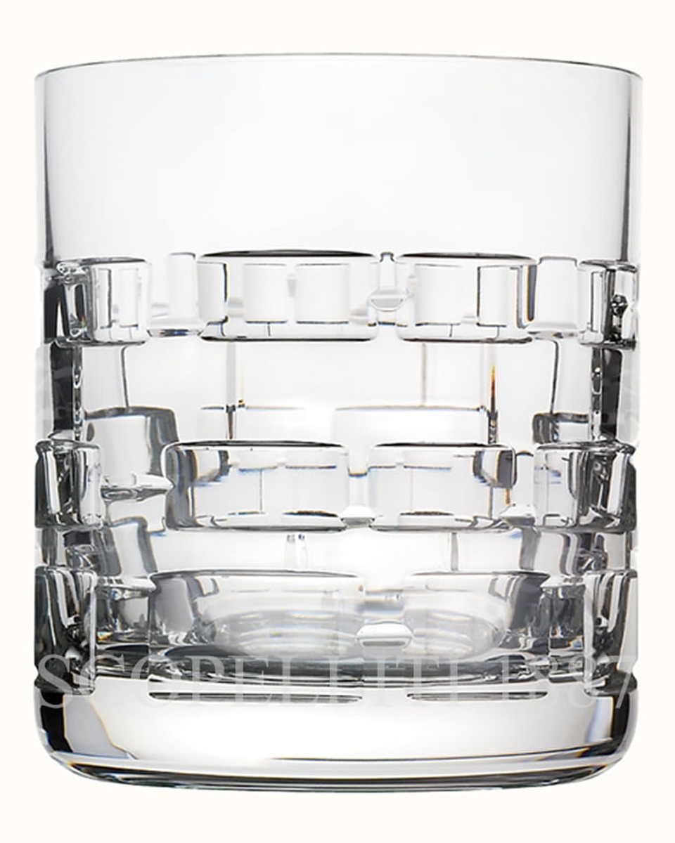 에르메스 Adage Crystal Whisky Tumbler - Set of 2 010227P