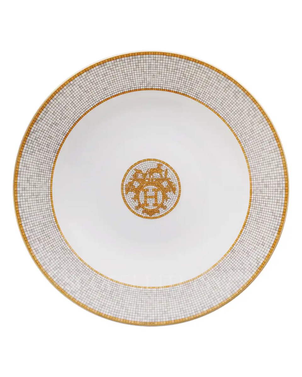 에르메스 Mosaique au 24 Round Deep Platter 026026P