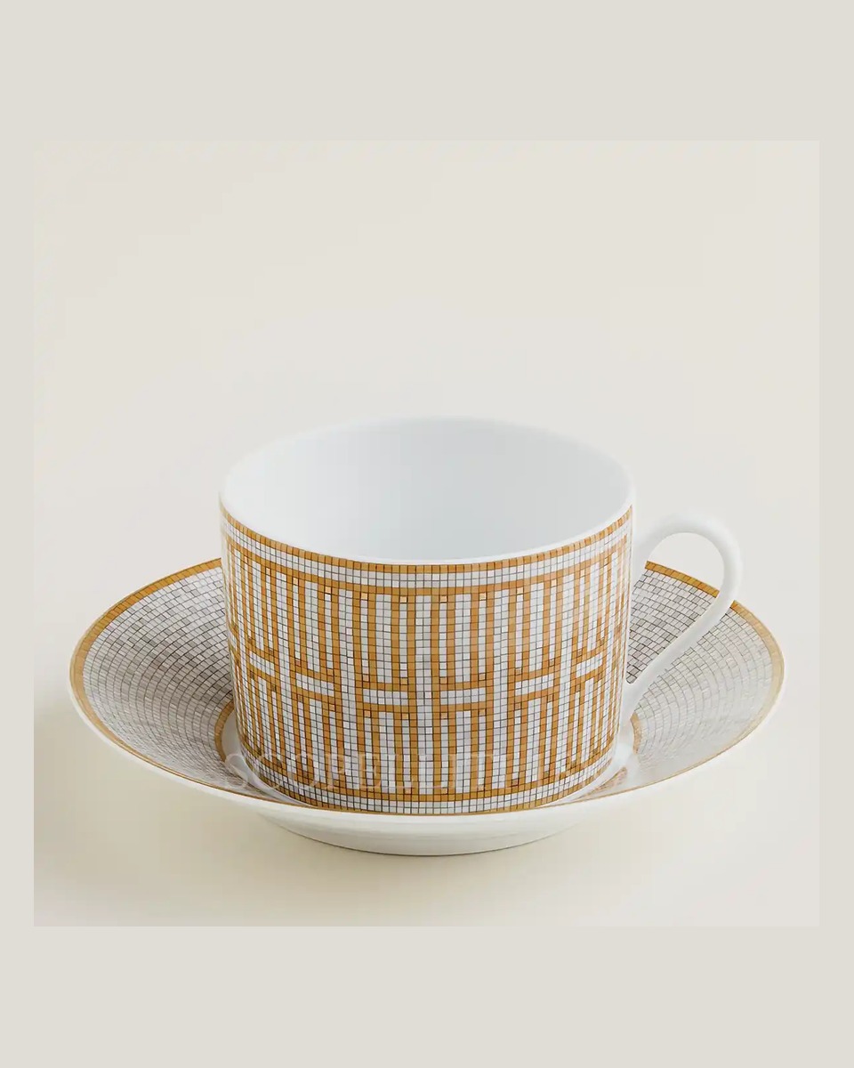 에르메스 Mosaique au 24 Breakfast Cup and Saucer Set for 2 026015P