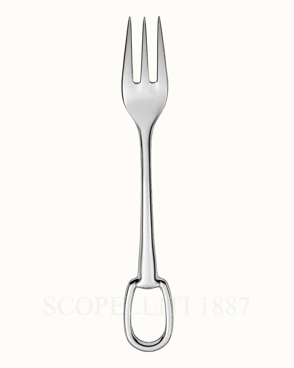 에르메스 Dessert Fork Attelage Silver-Plated 006108P