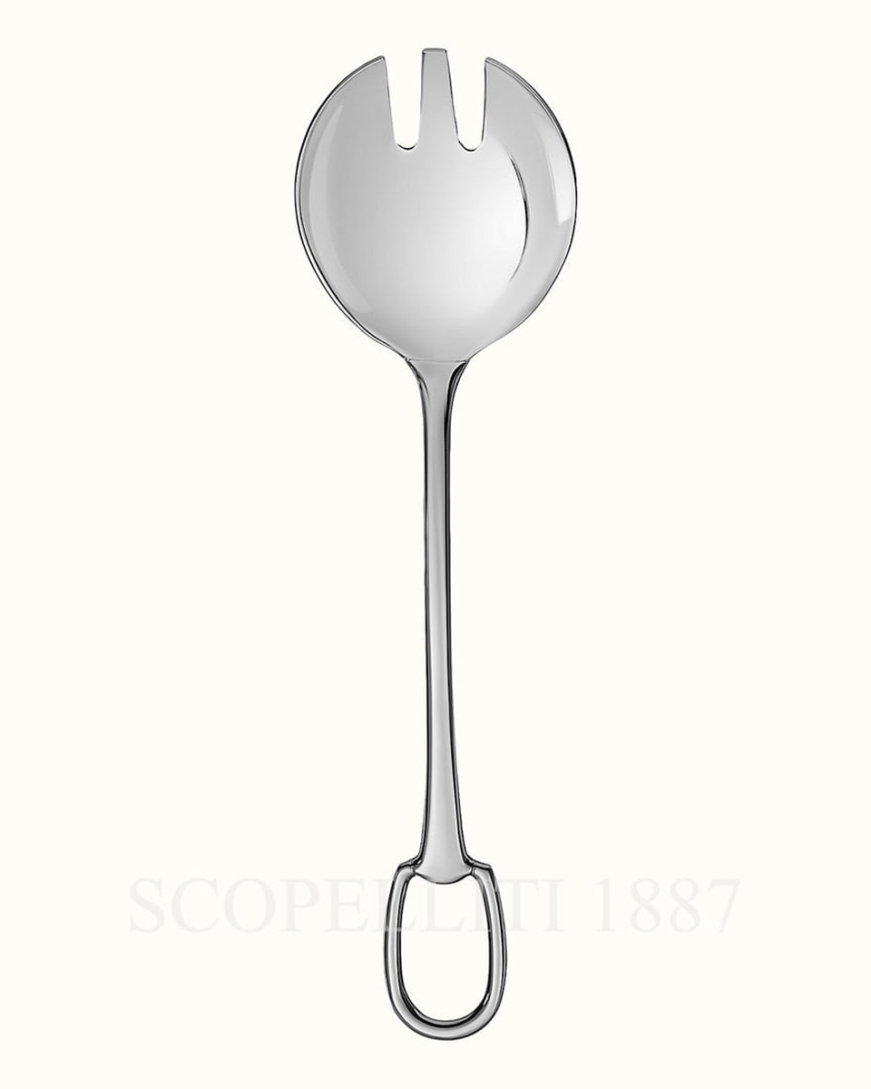 에르메스 Salad Serving Fork Attelage Steel 006035P