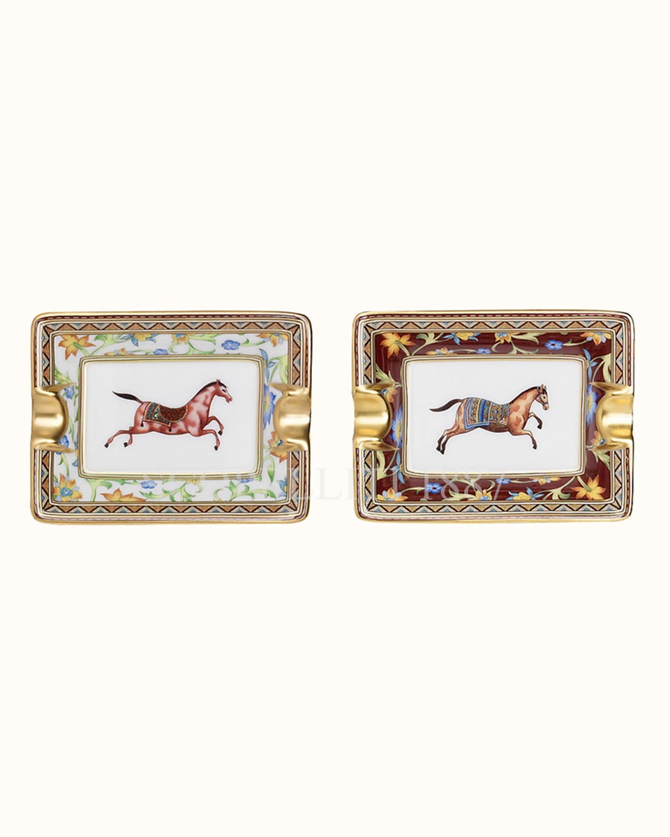 에르메스 Mini Ashtray Cheval d'Orient - Set of 2 009578P
