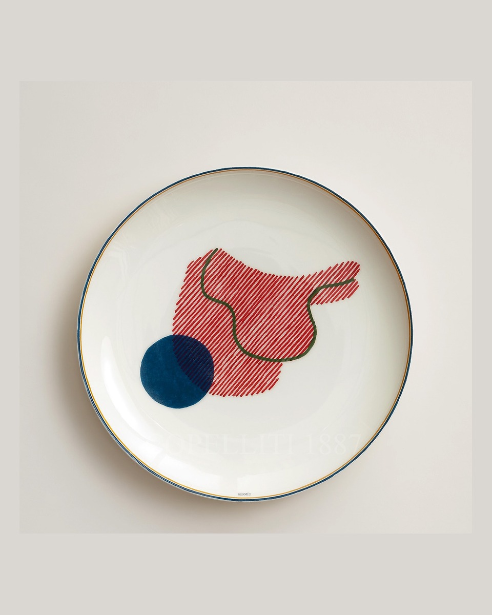 에르메스 Dessert Plate Saddle Saut 055107P