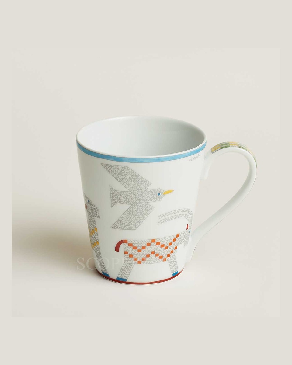에르메스 Mug Animaux Nattes Goats P058031P