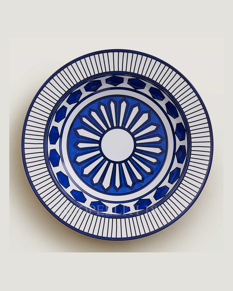 에르메스 Bleus d’Ailleurs Large Deep Round Platter 030027P