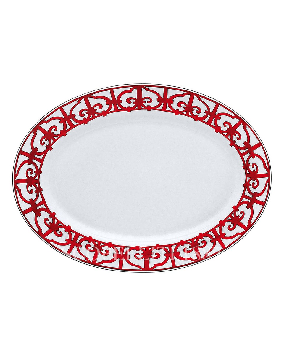 에르메스 Balcon du Guadalquivir Large Oval Platter 011050P