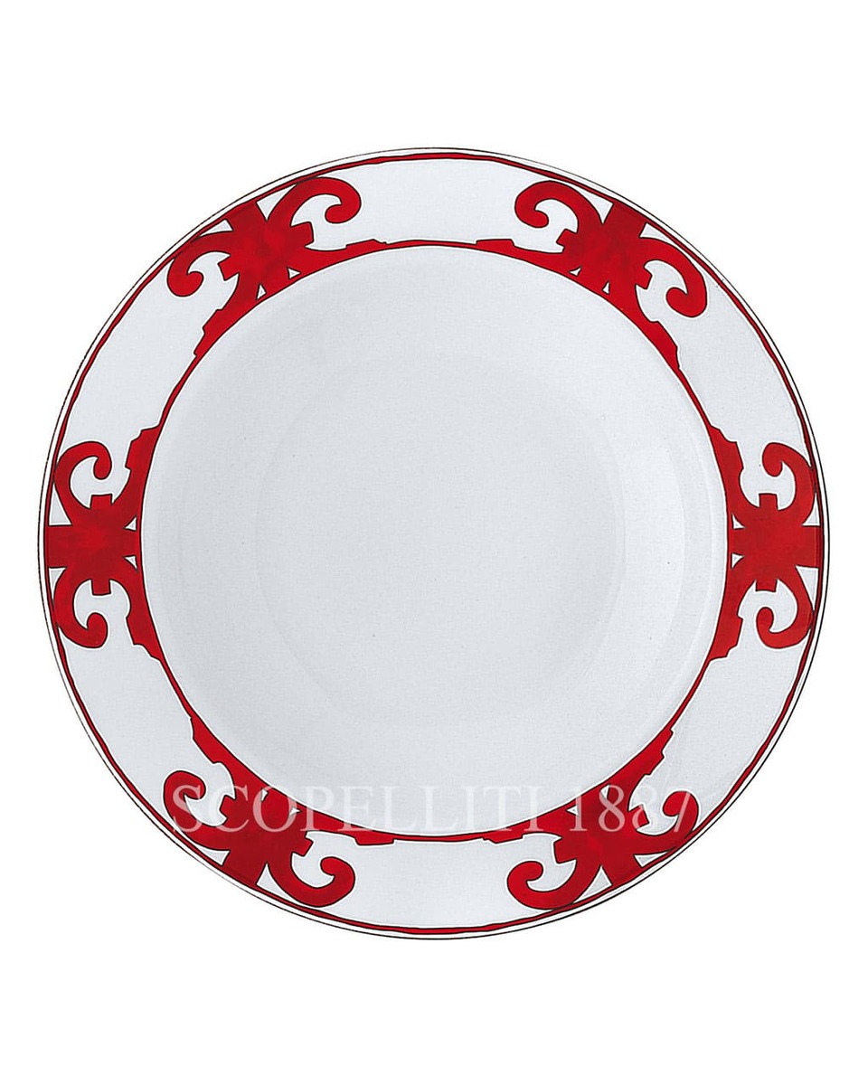 에르메스 Balcon du Guadalquivir Round Deep Platter 011026P
