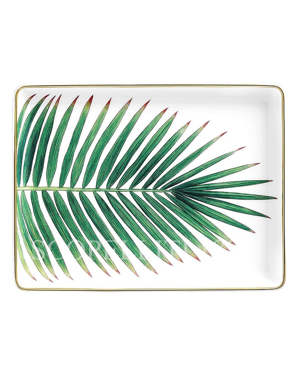 에르메스 Sushi Plate Passifolia Palm 044189P