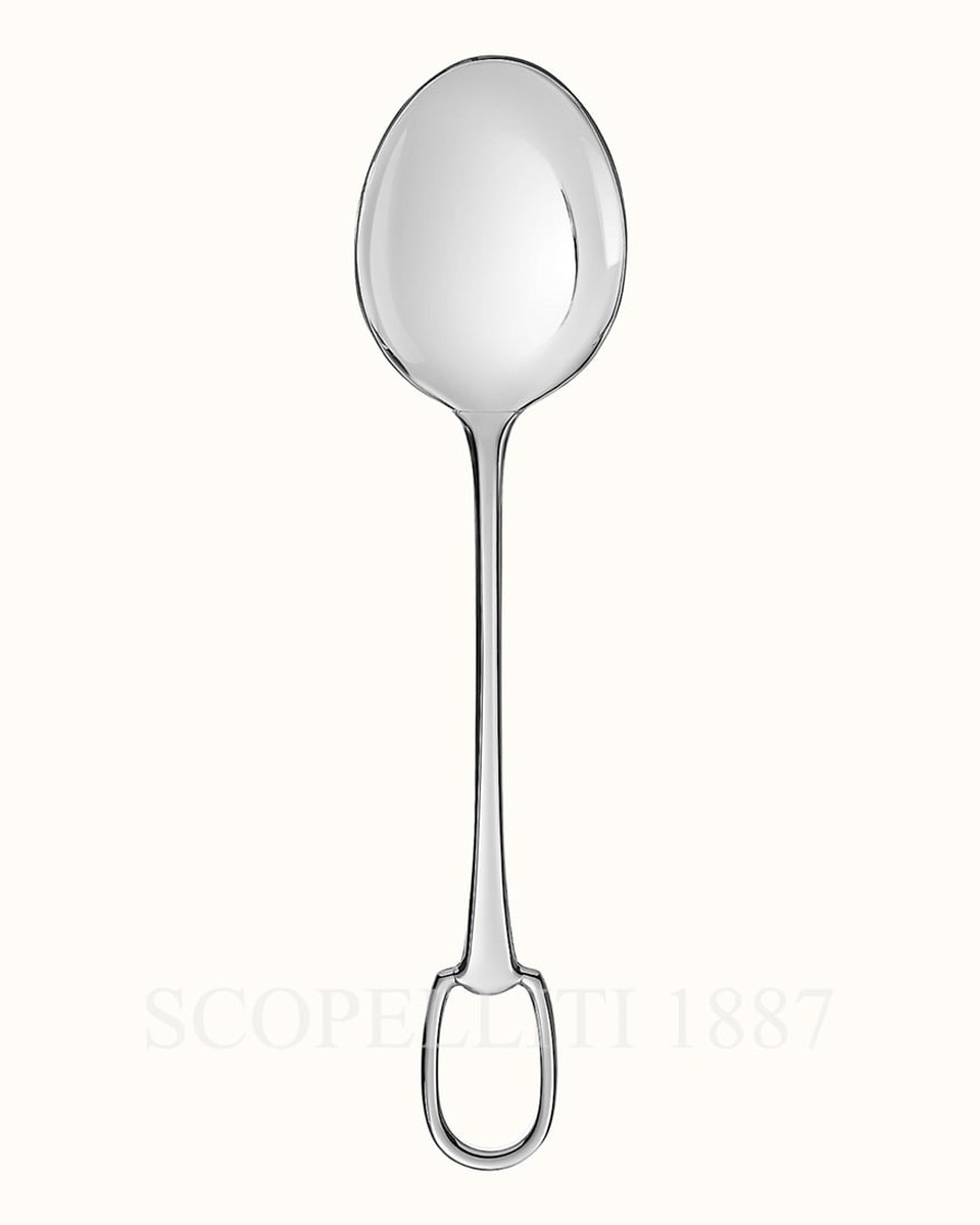 에르메스 Serving Spoon Attelage Steel 006015P